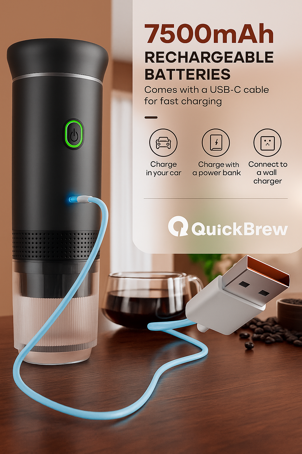 QuickBrew Go | Barista-Grade Coffee Anywhere